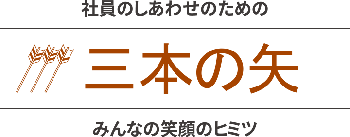 社員のしあわせのための三本の矢